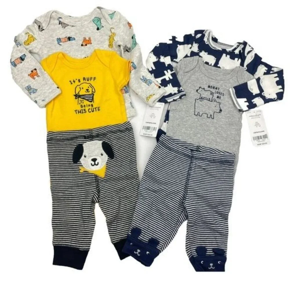2-Carter’s Baby Boy 3-pc Set Newborn